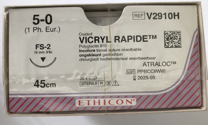 VICRYL RAPIDE FS2 5/0=1 ungefärbt, geflochten Nahtmaterial Fadenlänge 45 cm,V2910H